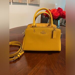 COACH Mini Lillie Mustard Yellow